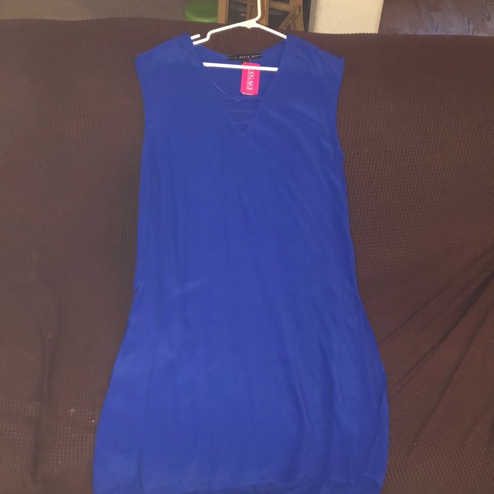 Royal blue dress